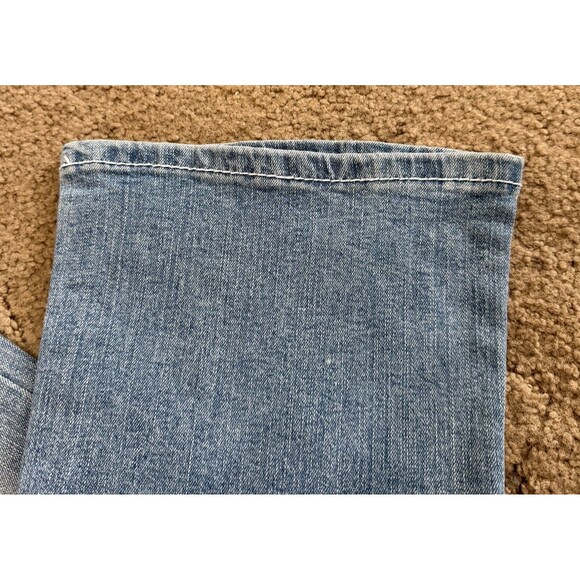 Ariya Jeans Womens 7 Short/Flare Flap Pockets Exclusively Curvy Denim NWT Grunge - Picture 4 of 13